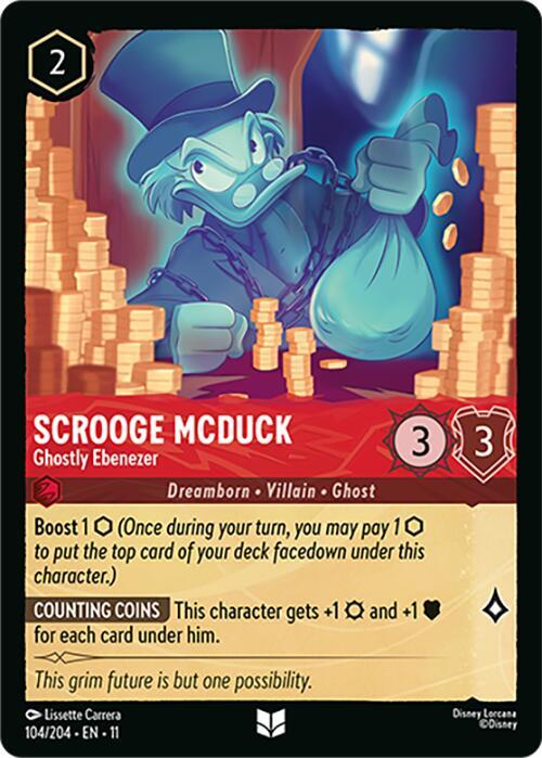 Scrooge McDuck - Ghostly Ebenezer 104/204 Uncommon