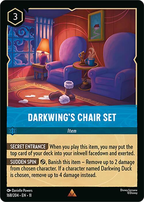 Darkwing's Chair Set 168/204 Rare