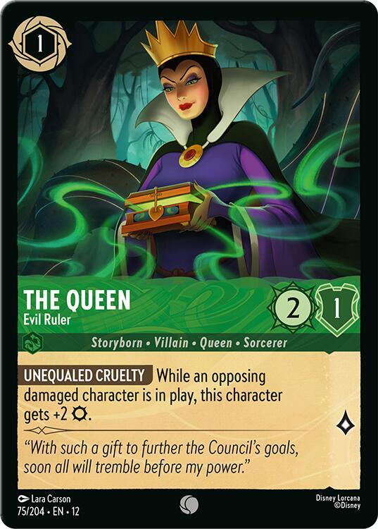 The Queen - Evil Ruler 75/204 Common Wilds Unknown NM