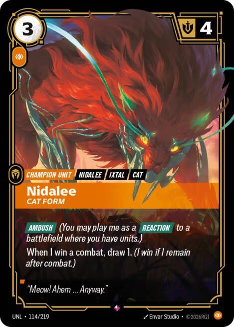 Nidalee - Cat Form UNL 114/219 Rare
