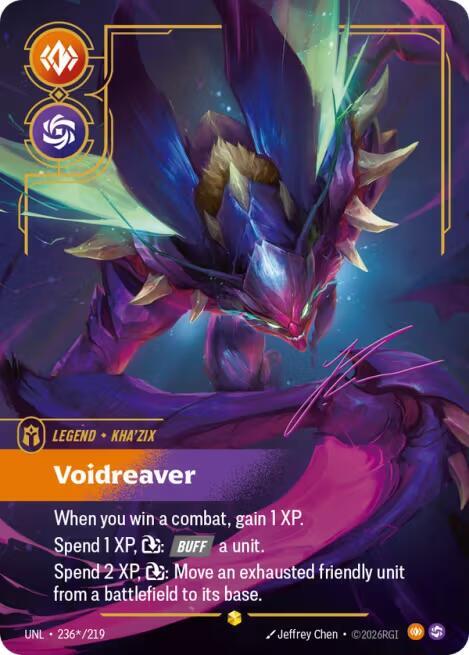 Kha'Zix - Voidreaver (Signature) UNL 236*/219 Showcase