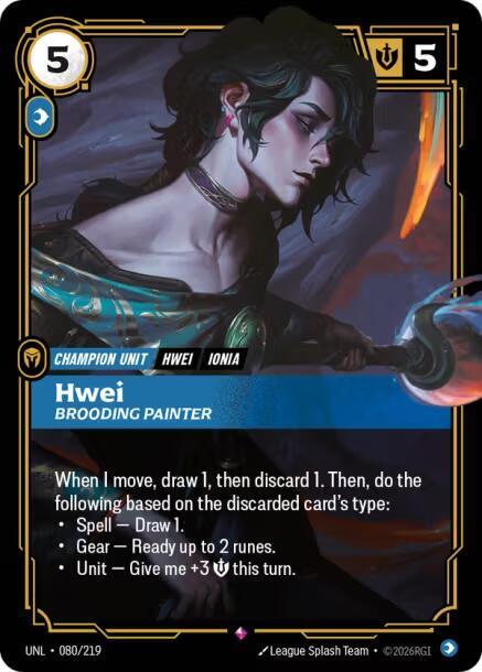 Hwei - Brooding Painter UNL 080/219 Rare