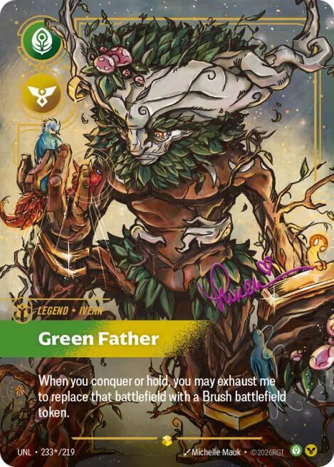 Ivern - Green Father (Signature) UNL 233*/219 Showcase