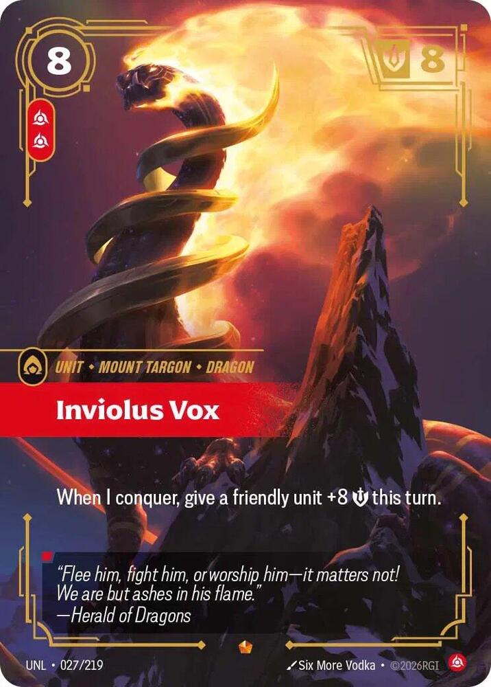 Inviolus Vox UNL 027/219 Epic