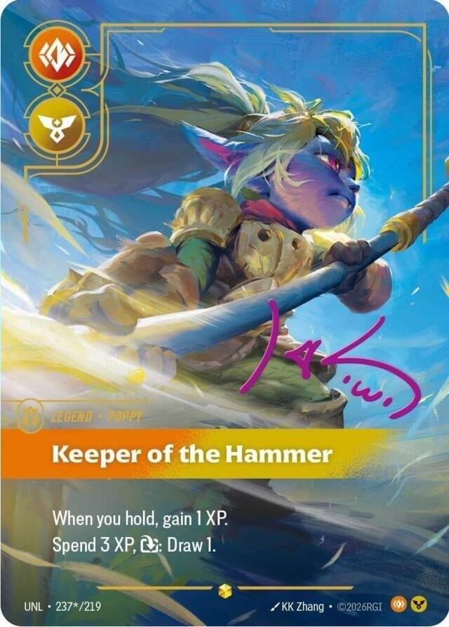 Poppy - Keeper of the Hammer (Signature) UNL 237*/219 Showcase