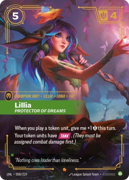 Lillia - Protector of Dreams UNL 058/219 Epic