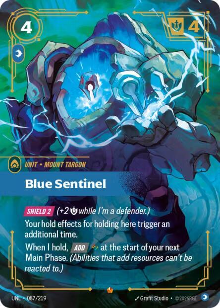 Blue Sentinel UNL 087/219 Epic
