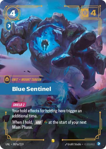 Blue Sentinel (Alternate Art) UNL 087a/219 Showcase