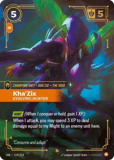 Kha'Zix - Evolving Hunter UNL 119/219 Epic