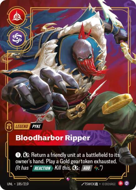 Pyke - Bloodharbor Ripper UNL 185/219 Rare
