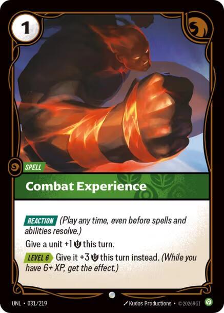 Combat Experience UNL 031/219 Common