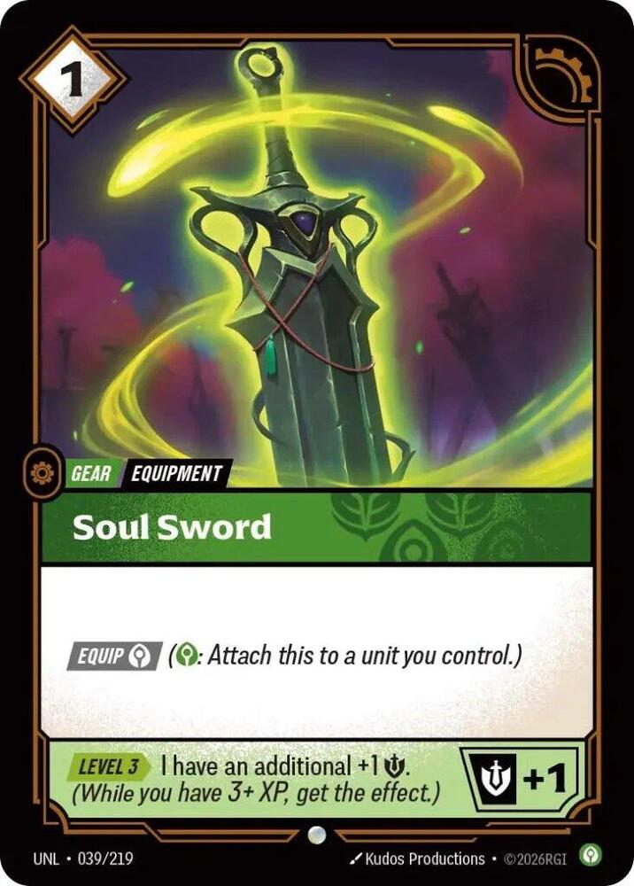 Soul Sword UNL 039/219 Common