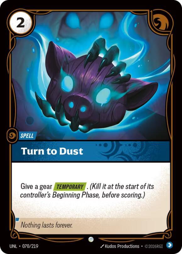 Turn to Dust UNL 070/219 Common