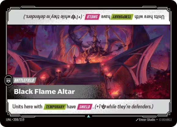 Black Flame Altar UNL 208/219 Uncommon