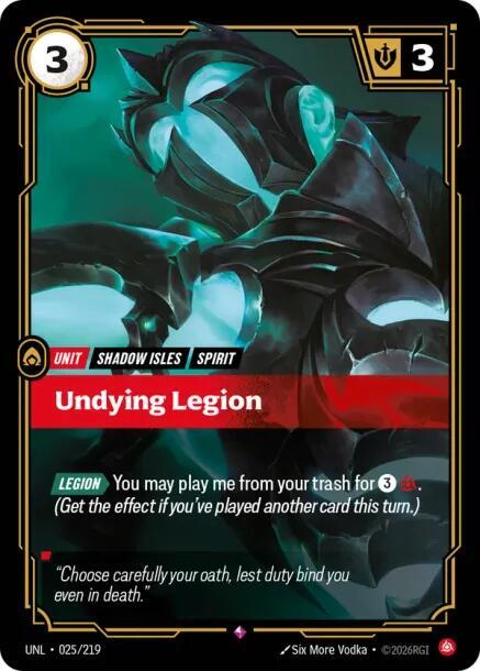 Undying Legion UNL 025/219 Rare