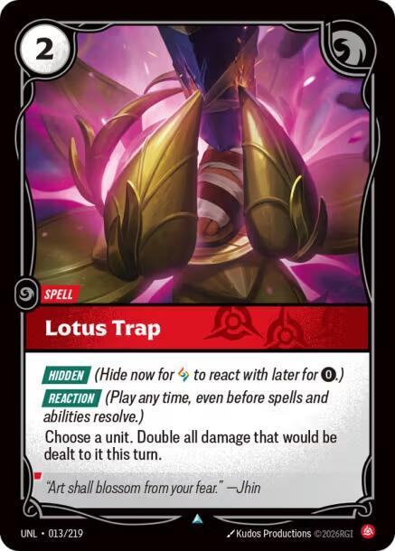 Lotus Trap UNL 013/219 Uncommon
