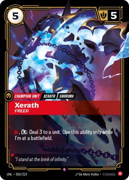 Xerath - Freed UNL 026/219 Rare