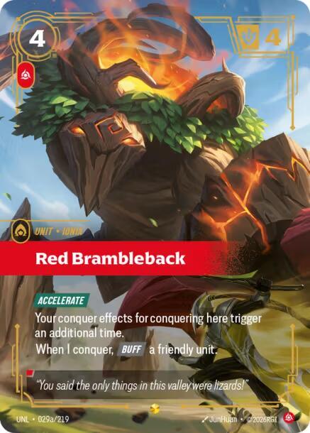 Red Brambleback (Alternate Art) UNL 029a/219 Showcase