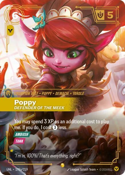 Poppy - Defender of the Meek (Alternate Art) UNL 178a/219 Showcase