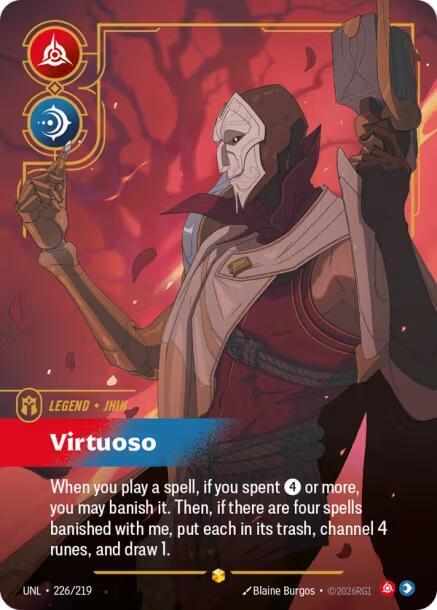 Jhin - Virtuoso (Overnumbered) UNL 226/219 Showcase