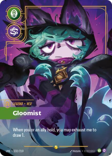 Vex - Gloomist (Overnumbered) UNL 232/219 Showcase