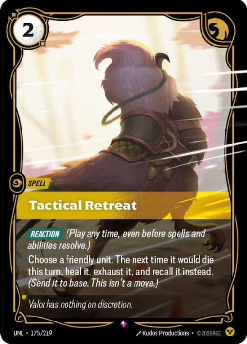Tactical Retreat UNL 175/219 Rare
