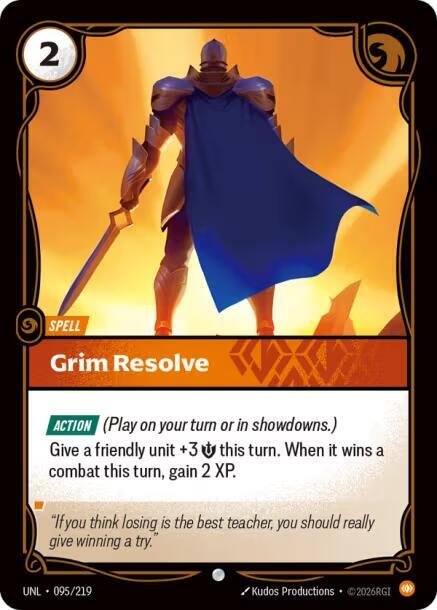 Grim Resolve UNL 095/219 Common