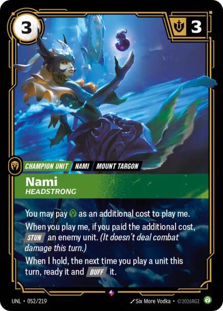 Nami - Headstrong UNL 052/219 Rare
