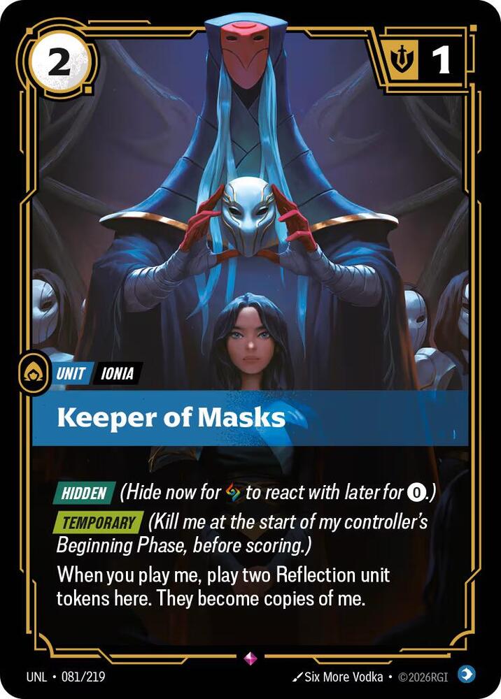 Keeper of Masks UNL 081/219 Rare