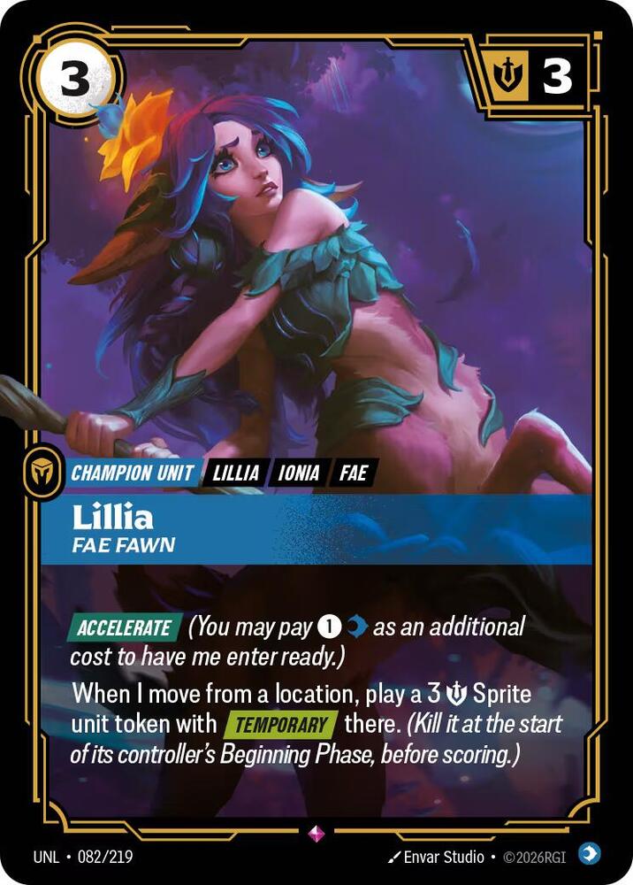Lillia - Fae Fawn UNL 082/219 Rare