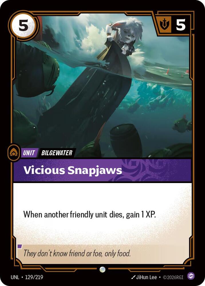 Vicious Snapjaws UNL 129/219 Common