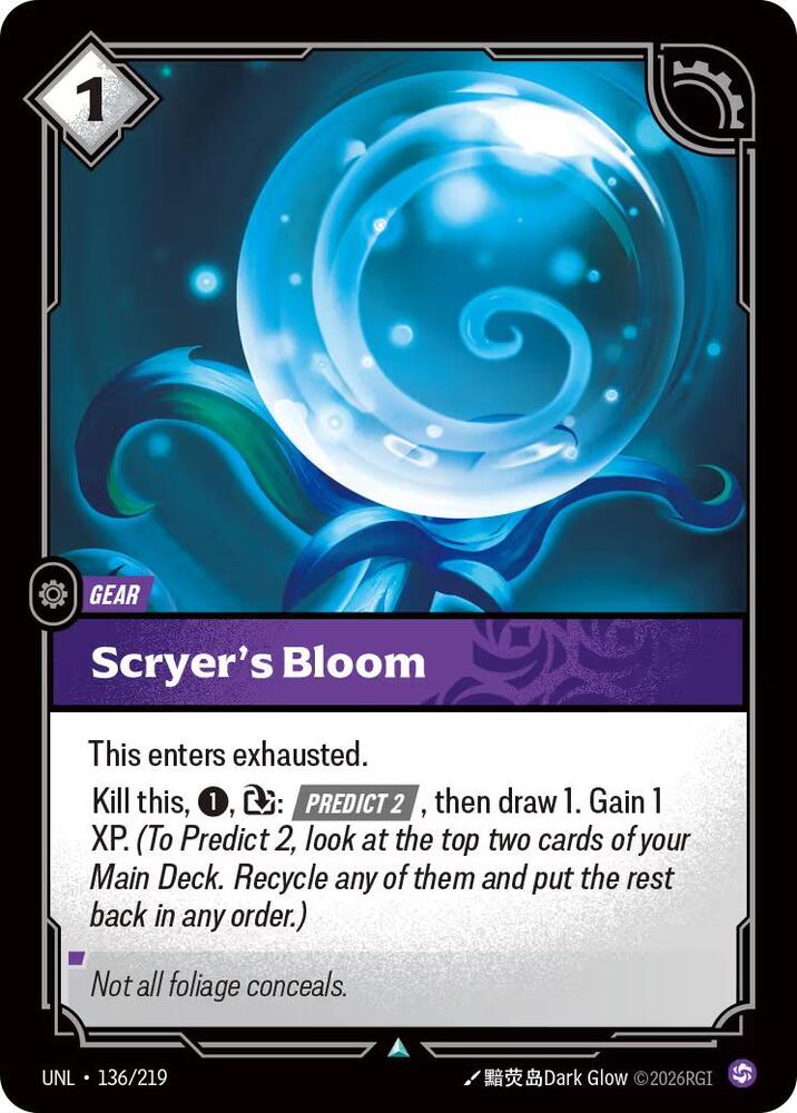 Scryer's Bloom UNL 136/219 Uncommon