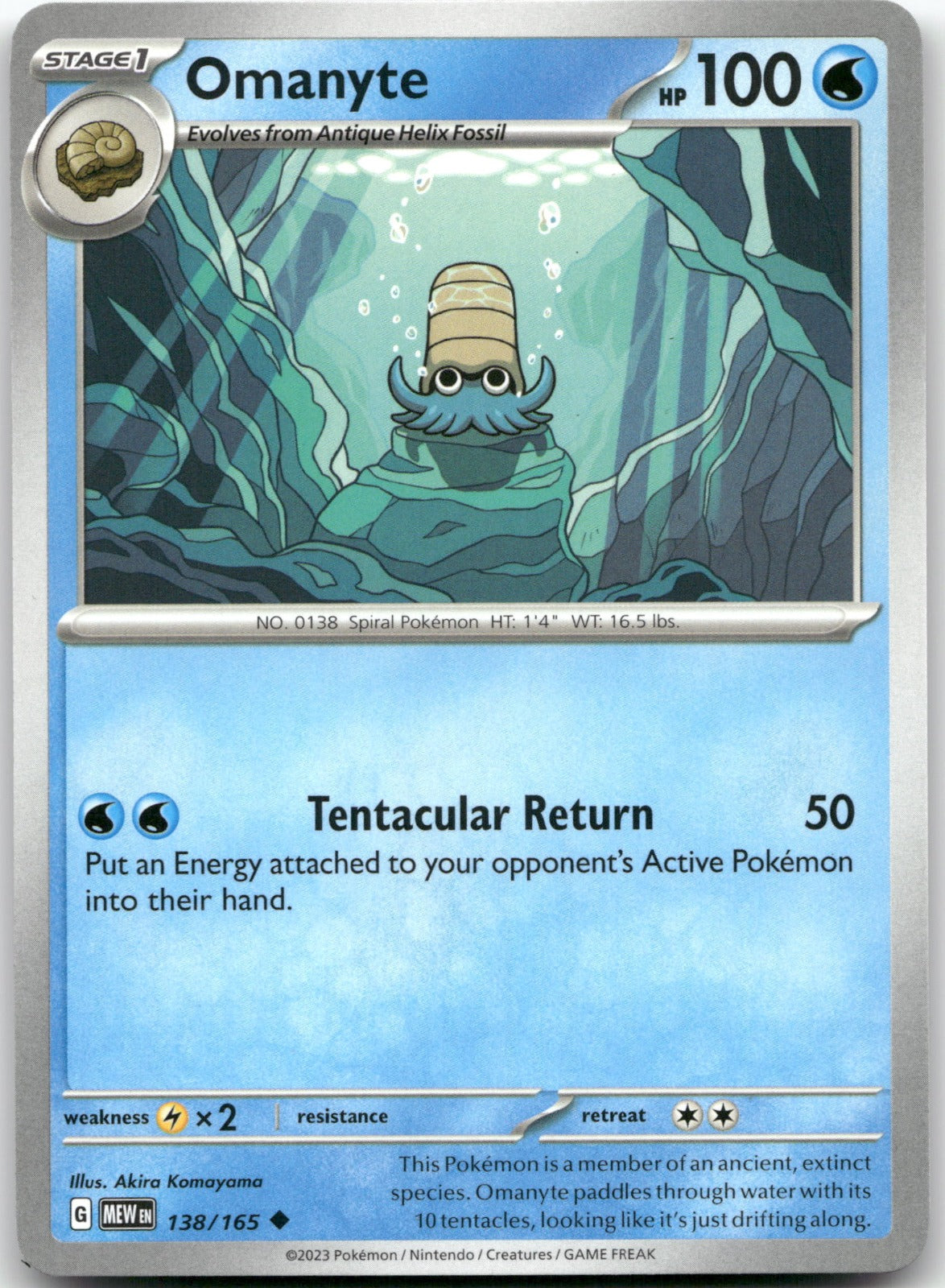 Omanyte MEW 138/165 Uncommon