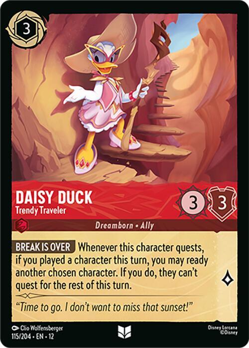 Daisy Duck - Trendy Traveler 115/204 Uncommon Wilds Unknown