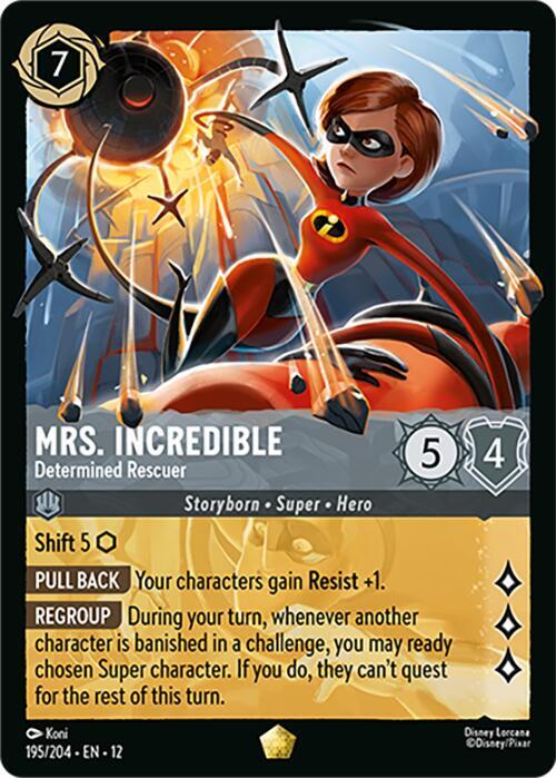 Mrs. Incredible - Determined Rescuer 195/204 Legendary Wilds Unknown NM