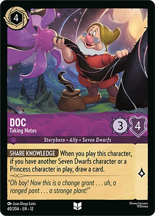 Doc - Taking Notes 40/204 Uncommon Wilds Unknown