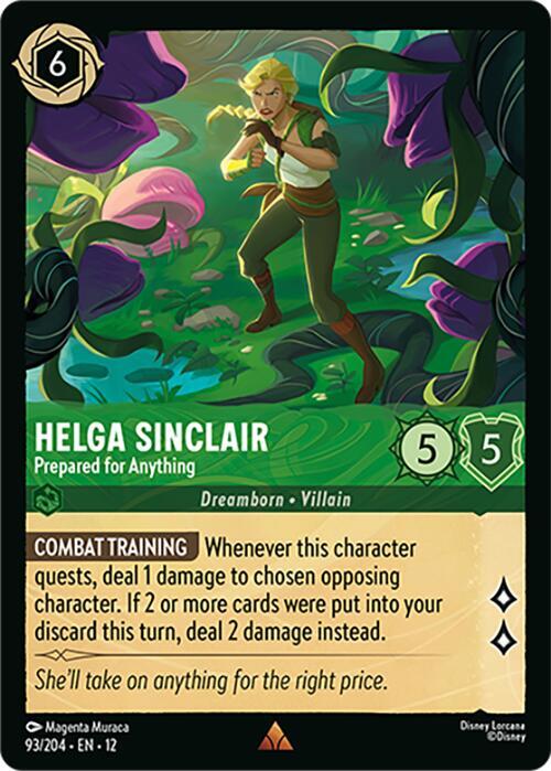 Helga Sinclair - Prepared for Anything 93/204 Rare Wilds Unknown NM