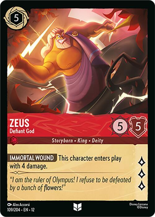 Zeus - Defiant God 109/204 Uncommon Wilds Unknown NM