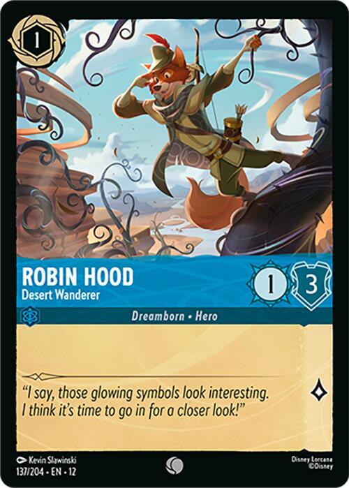 Robin Hood - Desert Wanderer 137/204 Common Wilds Unknown NM