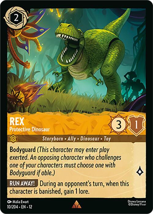 Rex - Protective Dinosaur 10/204 Rare Wilds Unknown NM