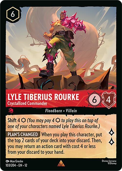 Lyle Tiberius Rourke - Crystallized Commander 103/204 Rare Wilds Unknown NM