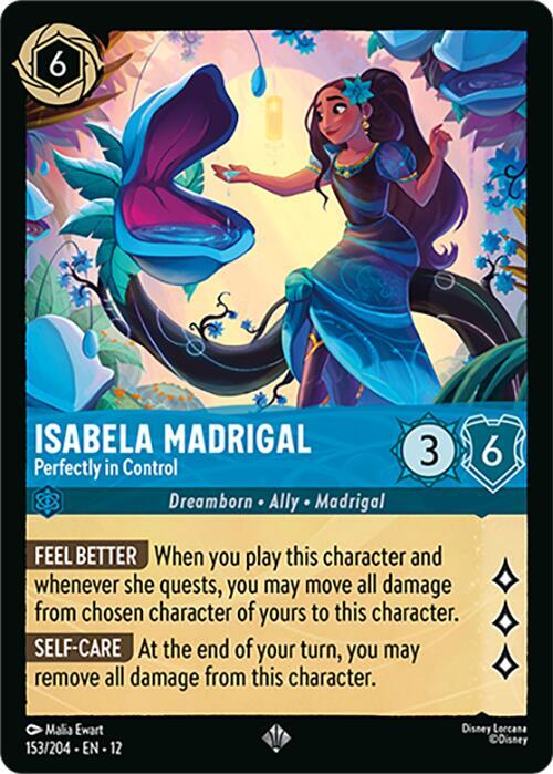 Isabela Madrigal - Perfectly in Control 153/204 Super Rare Wilds Unknown NM