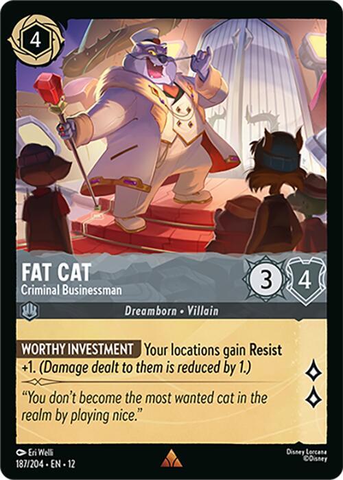 Fat Cat - Criminal Businessman 187/204 Rare Wilds Unknown