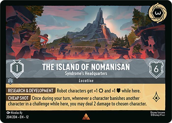 The Island of Nomanisan - Syndrome's Headquarters 204/204 Rare Wilds Unknown NM