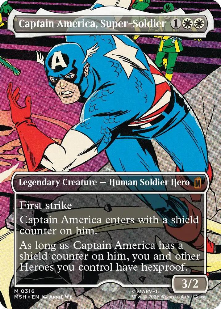 Captain America Super Soldier Borderless 0316 MSH 316 M