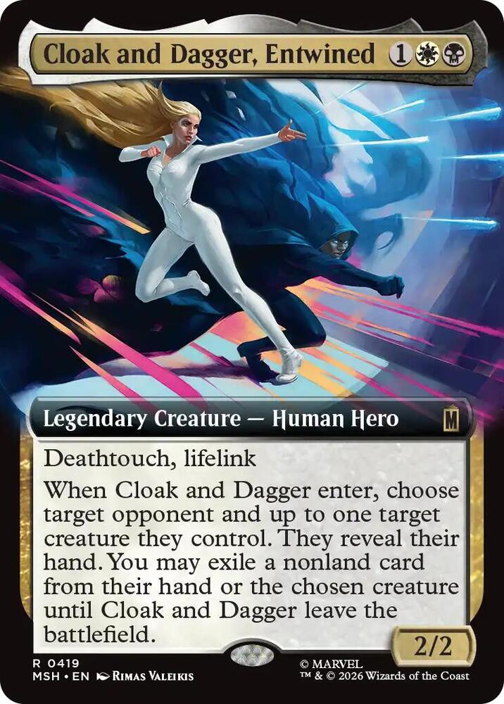 Cloak and Dagger Entwined Extended Art MSH 419 R