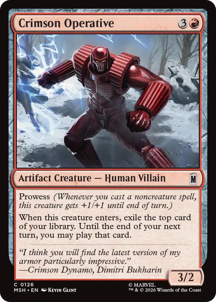 Crimson Operative MSH 126 C