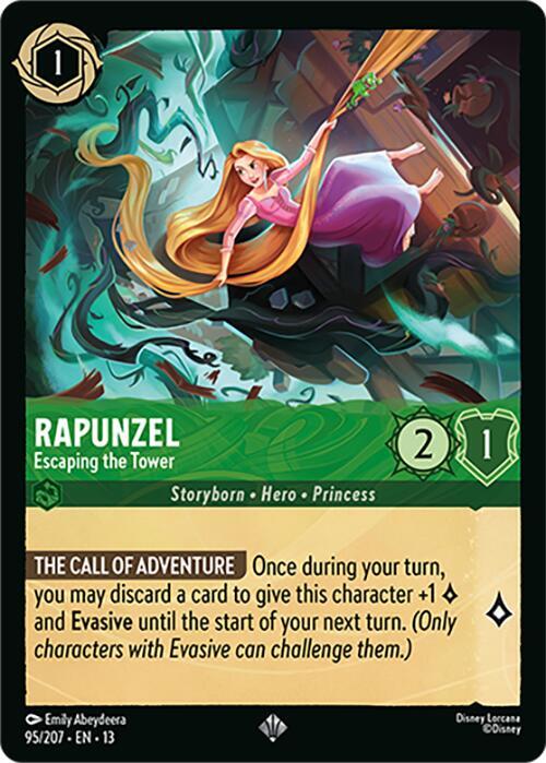 Rapunzel - Escaping the Tower 13 95/207 Super Rare