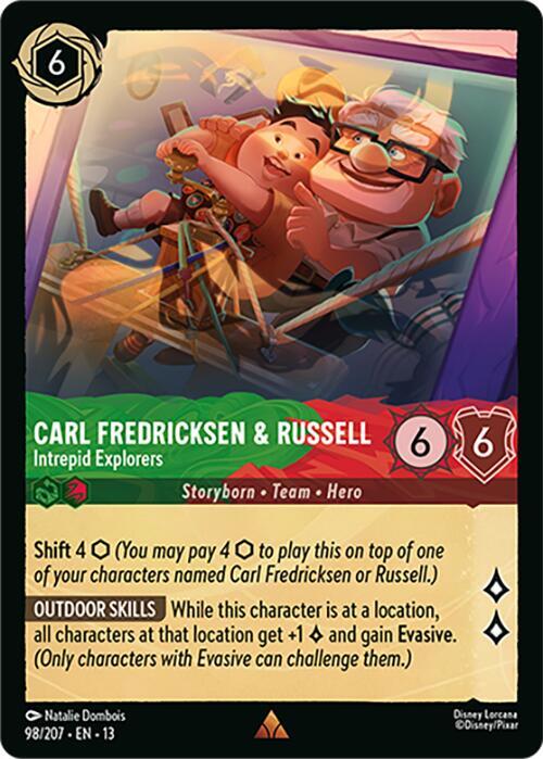 Carl Fredricksen & Russell - Intrepid Explorers 13 98/207 Rare