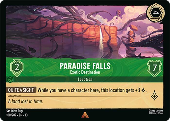 Paradise Falls - Exotic Destination 13 108/207 Rare